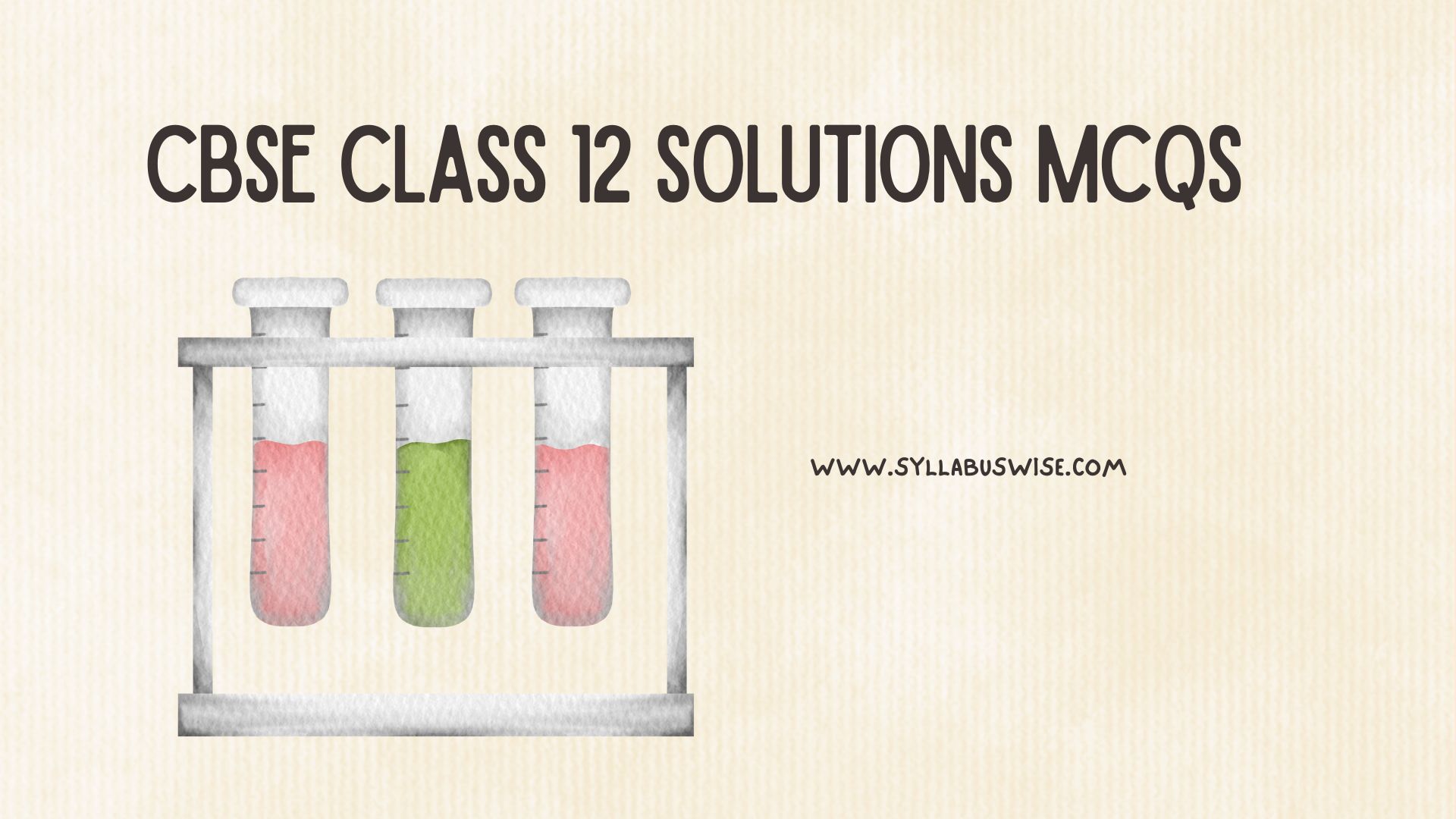 CBSE Class 12 Solutions MCQs